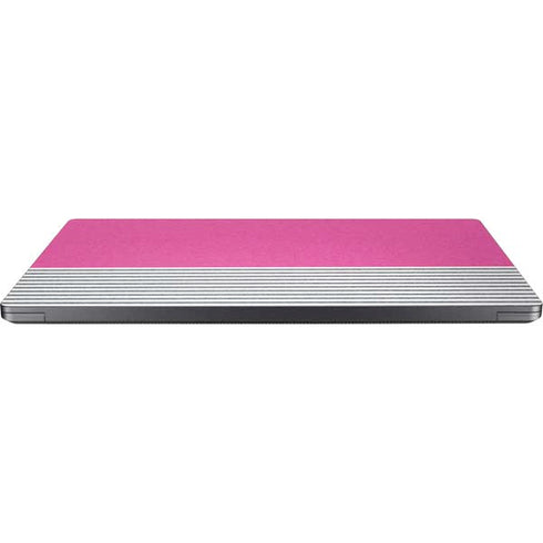 Pink and Grey Stripes Surface Laptop 7 15in Skin