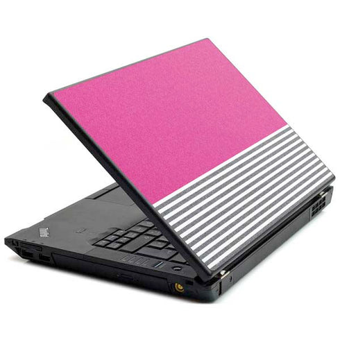 Pink and Grey Stripes T440s Skin