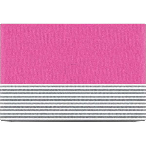 Pink and Grey Stripes Dell XPS Skin