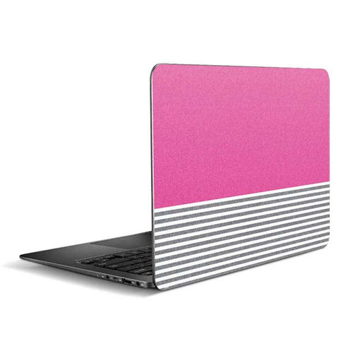 Pink and Grey Stripes Zenbook UX305FA 13.3in Skin