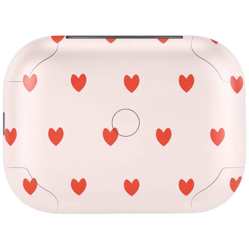 Pink and Red Hearts Amazon Echo Buds Skin