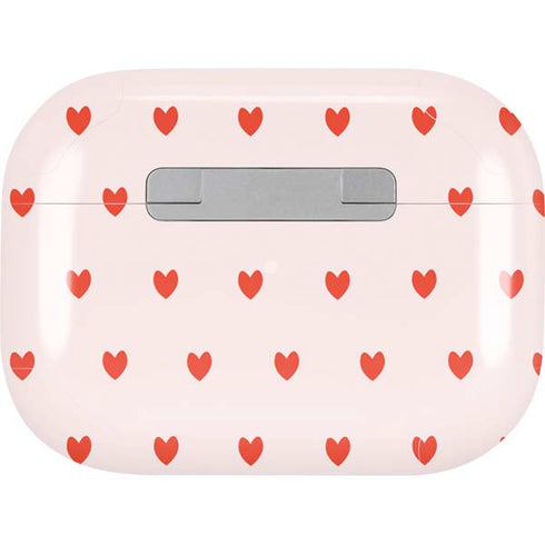 Pink and Red Hearts AirPods Skins