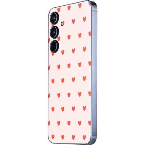Pink and Red Hearts Galaxy A55 5G Skin