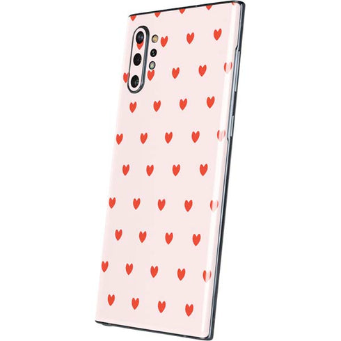 Pink and Red Hearts Galaxy Note 10 Plus Skin