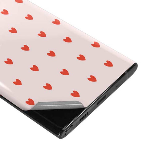 Pink and Red Hearts Galaxy Note 10 Plus Skin
