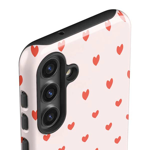 Pink and Red Hearts Galaxy S25 Impact Case
