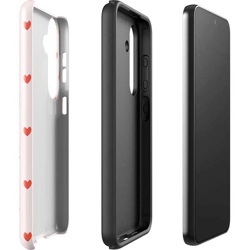Pink and Red Hearts Galaxy S25 Impact Case