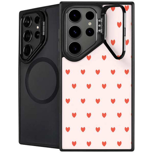 Pink and Red Hearts Galaxy S25 Ultra Kickstand Case
