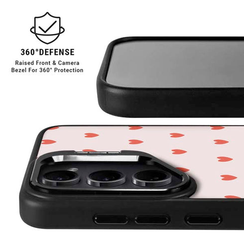 Pink and Red Hearts Galaxy S24 Ultra Kickstand Case