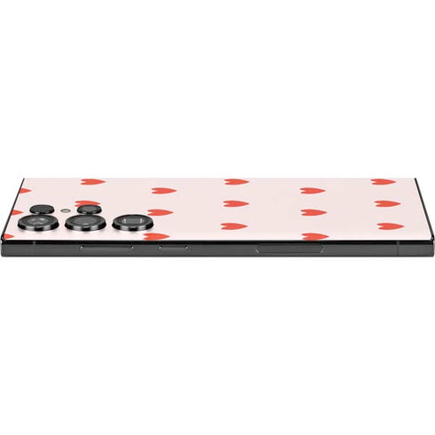 Pink and Red Hearts Galaxy S24 Ultra Skin