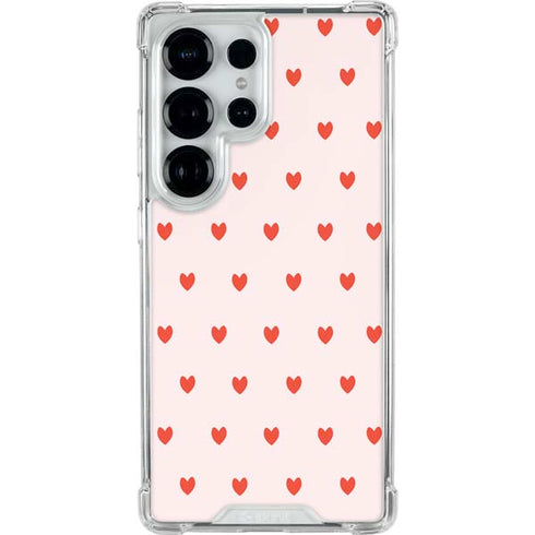 Pink and Red Hearts Galaxy S25 Ultra Clear Case