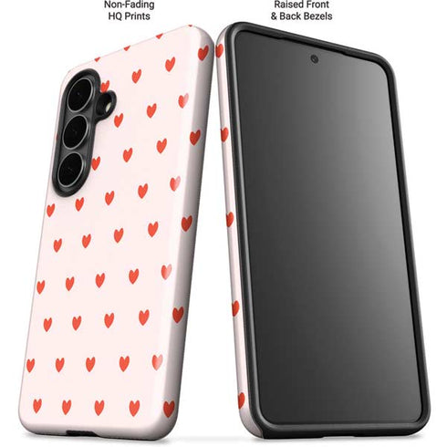 Pink and Red Hearts Galaxy S26 Impact Case