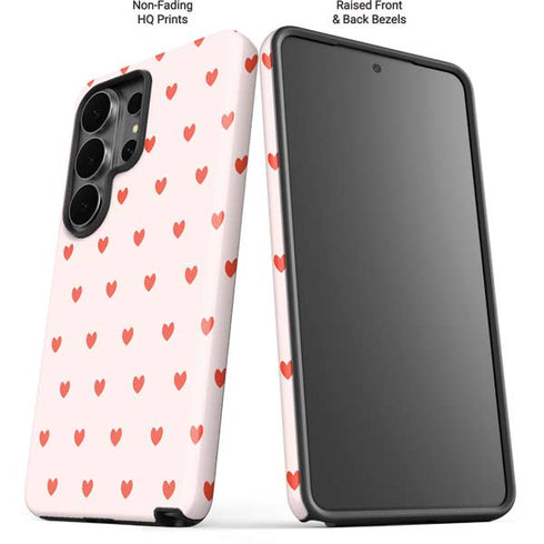Pink and Red Hearts Galaxy S26 Ultra Impact Case