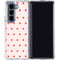 Pink and Red Hearts Galaxy Z Fold5 5G Clear Case