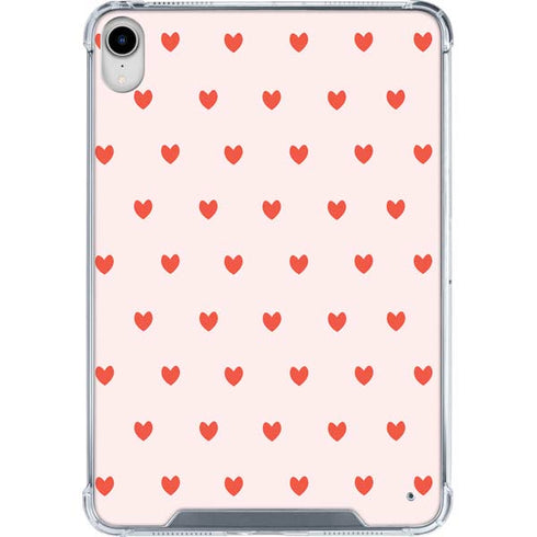 Pink and Red Hearts iPad 11th Gen (2025) Clear Case