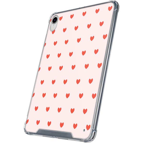 Pink and Red Hearts iPad 11th Gen (2025) Clear Case