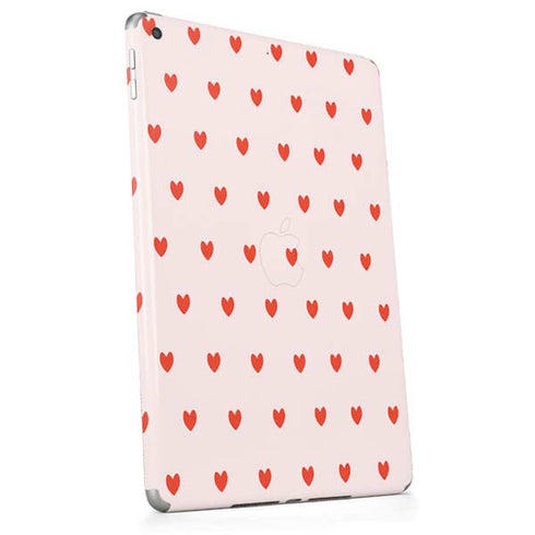 Pink and Red Hearts Apple iPad Skin