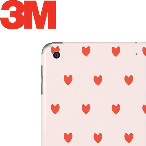 Pink and Red Hearts Apple iPad Skin