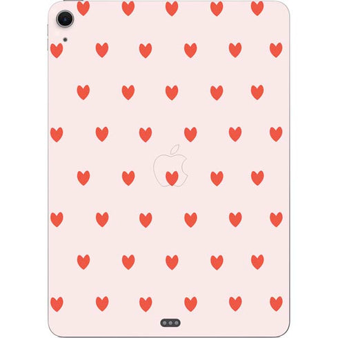 Pink and Red Hearts Apple iPad Air Skin