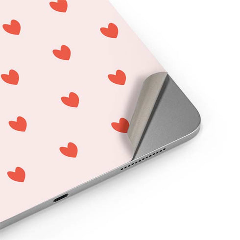 Pink and Red Hearts Apple iPad Air Skin