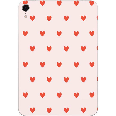 Pink and Red Hearts Apple iPad Mini Skin