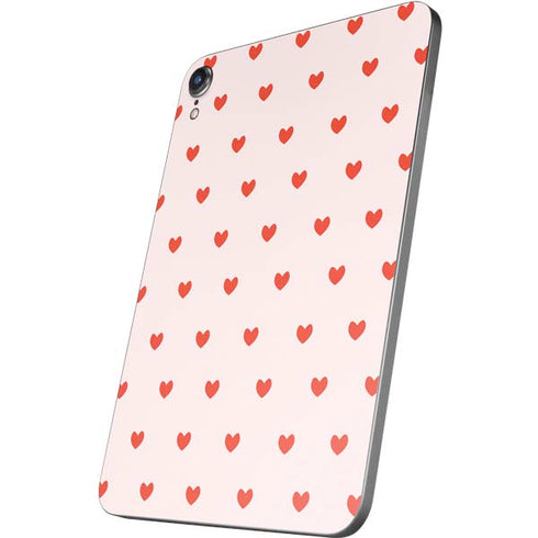 Pink and Red Hearts Apple iPad Mini Skin