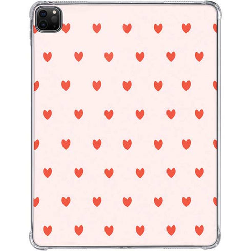 Pink and Red Hearts iPad Pro 11in (2024) Clear Case