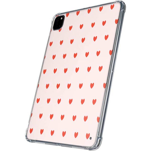 Pink and Red Hearts iPad Pro 11in (2024) Clear Case