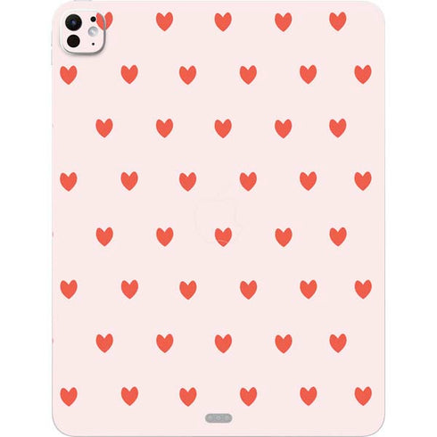 Pink and Red Hearts iPad Pro 13in M4 (2024) Skin