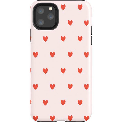 Pink and Red Hearts iPhone Cases