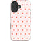 Pink and Red Hearts iPhone 16 Plus Impact Case