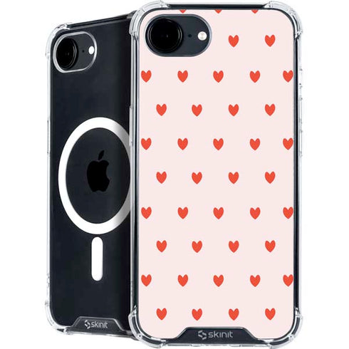Pink and Red Hearts iPhone 16e MagSafe Case
