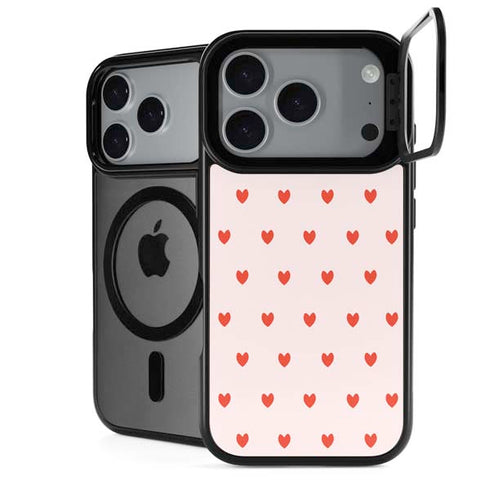 Pink and Red Hearts iPhone 18 Pro Kickstand Case