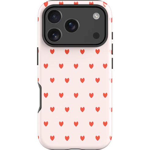 Pink and Red Hearts iPhone 18 Pro Max Impact Case
