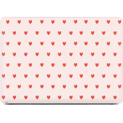 Pink and Red Hearts Apple MacBook Air Skin
