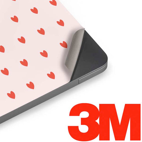 Pink and Red Hearts Apple MacBook Air Skin