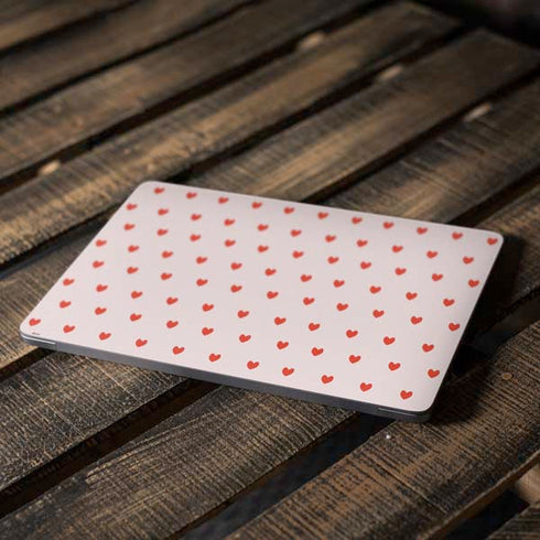 Pink and Red Hearts Apple MacBook Air Skin