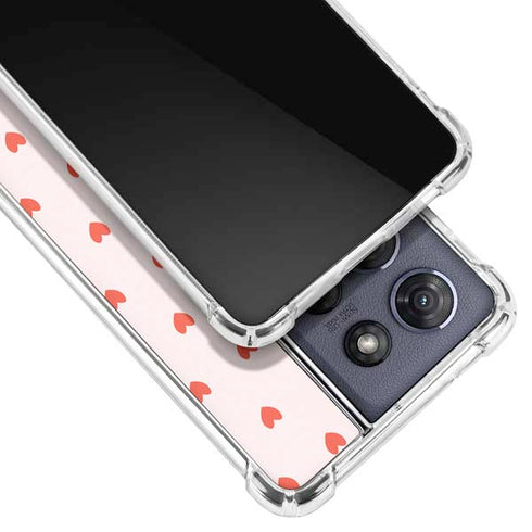 Pink and Red Hearts Moto G 5G (2025) Clear Case