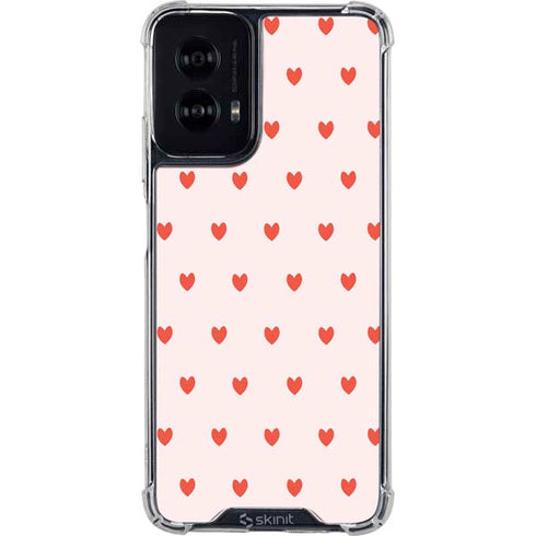 Pink and Red Hearts Moto G Power 5G (2024) Clear Case