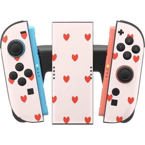 Pink and Red Hearts Nintendo Switch 2 (2025) Joy-Con Controller Skin