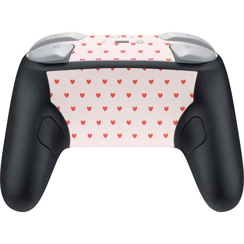Pink and Red Hearts Nintendo Switch 2 (2025) Pro Controller Skin