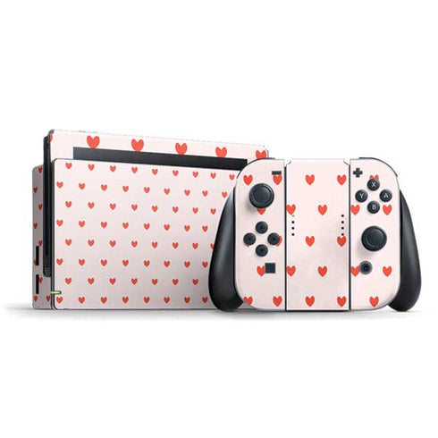 Pink and Red Hearts Nintendo Skins