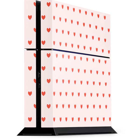 Pink and Red Hearts PlayStation PS4 Skins