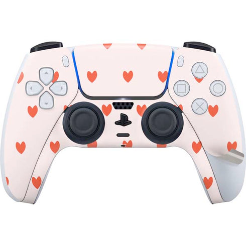 Pink and Red Hearts PS5 Pro Disk Bundle Skin