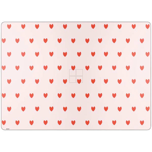 Pink and Red Hearts Surface Laptop 7 13.8in Skin