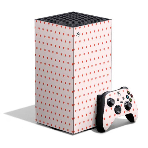Pink and Red Hearts XBox Series X Digital Edition Bundle Skin