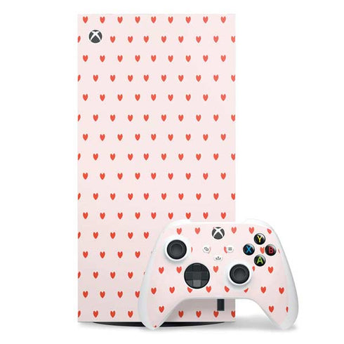 Pink and Red Hearts Xbox Series X Skins