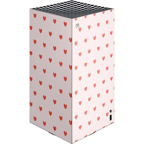 Pink and Red Hearts XBox Series X Digital Edition Console Skin