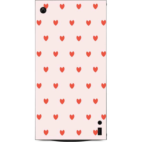 Pink and Red Hearts XBox Series X Digital Edition Console Skin