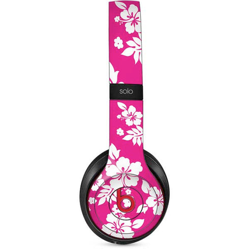 Pink and White Beats Solo 2 Wireless Skin